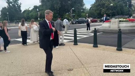 Rep. Rob Wittman (R-VA) faked a phone call for roughly 90 seconds after being asked about Speaker Mike Johnson’s comments regarding potential Social Security cuts.

The phone's screen remained visible, with his cheek inadvertently tapping different parts of the display. 