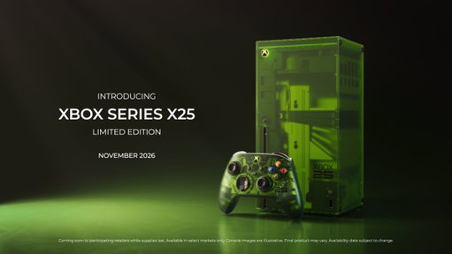 The XBOX Series X25 Limited Edition console is our love letter to gamers and the games who brought us here. Across generations and genres, whether you're a new fan or you've been here from the start, XBOX stands for play. 

Get a closer look here: https://t.co/Lsy61xmXKZ 