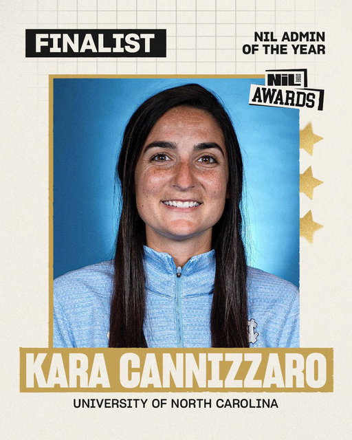 Kara Cannizzaro is the Associate Athletic Director for NIL at UNC. She helps drive NIL initiatives and supports Tar Heel student-athletes every day! 🤩

Vote Kara for NIL Admin of the Year!! Voting closes June 17th! 🐏⬇️

https://t.co/QcmrdN0w4o 
