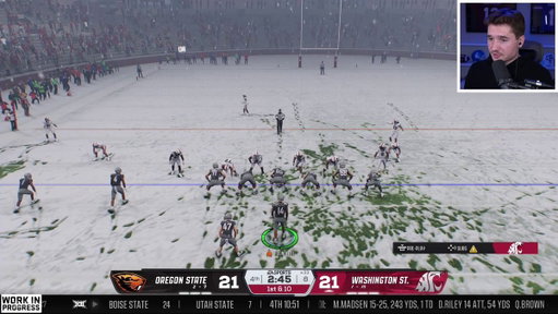 My first College Football 27 snow game was PURE CHAOS 