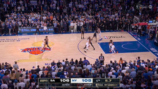OG ANUNOBY WITH THE PUTBACK.

KNICKS COMPLETE THE 29-PT COMEBACK FOR THE WIN.

LARGEST COMEBACK IN NBA FINALS HISTORY 🤯 