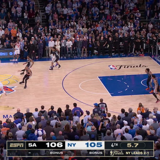 THE PLAY THAT PUT THE KNICKS UP 3-1. 
