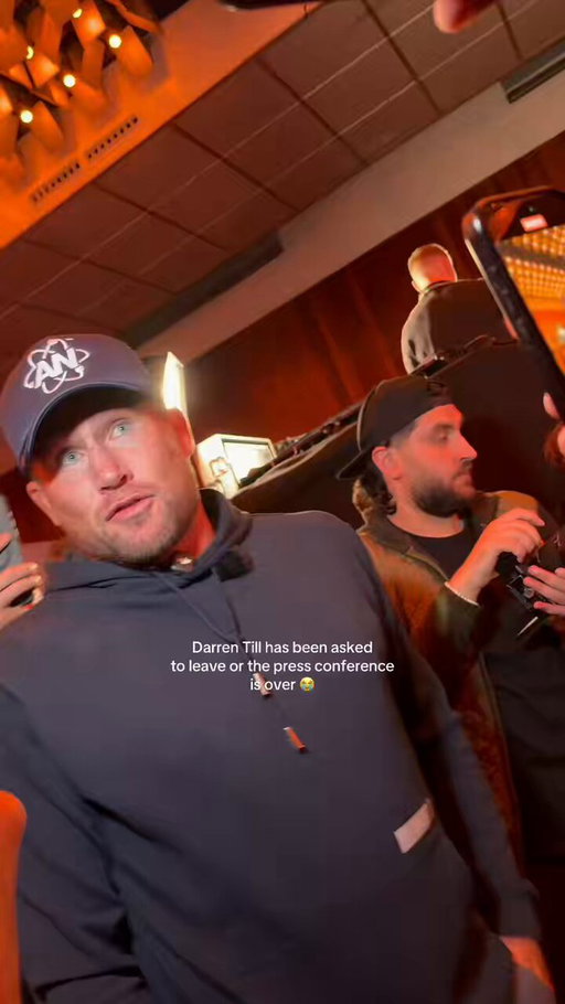 Darren Till got asked to leave the press conference or the whole thing would be called off 😭👀 