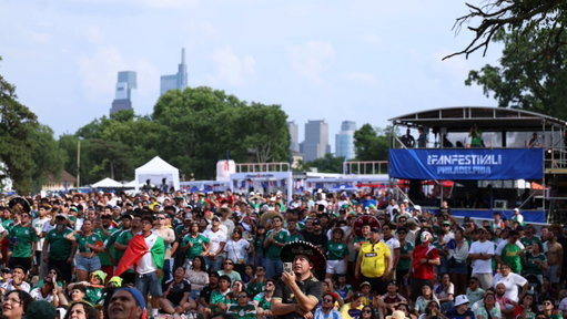 El Tri takeover at Philadelphia's #FIFAFanFestival 🔥 