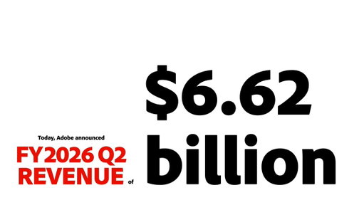 Today, we announced record Q2FY2026 revenue of $6.62 billion (13% YoY growth as reported and 11% in constant currency). Learn more here: https://t.co/5y1qpDIlye

Additional business highlights include:
⬆️ AI-first ARR tripled to over $500 million year over year.
📈 In Q2FY2026, creative freemium MAU crossed 90 million, growing over 70% year over year.
📣 In Q2FY2026, Acrobat and Express MAU surpassed 850 million, growing approximately 20% year over year.