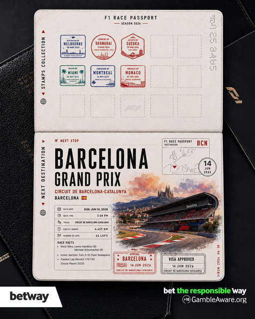 A huge weekend of racing lies ahead in Barcelona 🇪🇸

Will it be a SIXTH win on the spin for Kimi Antonelli or can another driver get the better of the teenager?

18+ | Be Gamble Aware 