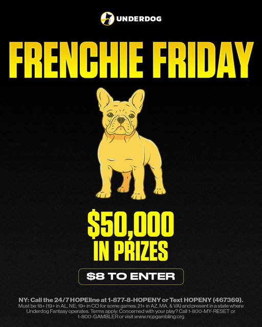 The Frenchie 6 is LIVE🏈

$8 to Enter (3-max)
$50k in Prizes
$10k to 1st Place

Round Advancement: 11/12 - 1/5 - 1/3 - 429 Final 