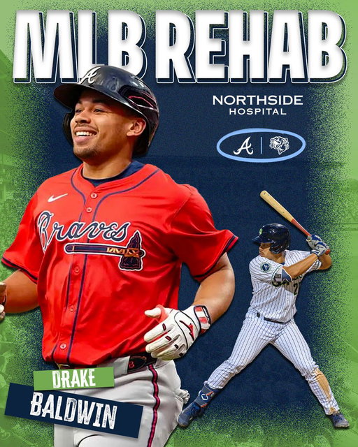 ‼️ BALDY'S BACK ‼️

The 2025 NL Rookie of the Year is scheduled to begin a rehab assignment with Gwinnett tomorrow in Jacksonville, presented by @NorthsideHosp. 

📰: https://t.co/g1ZpPr2DTQ 