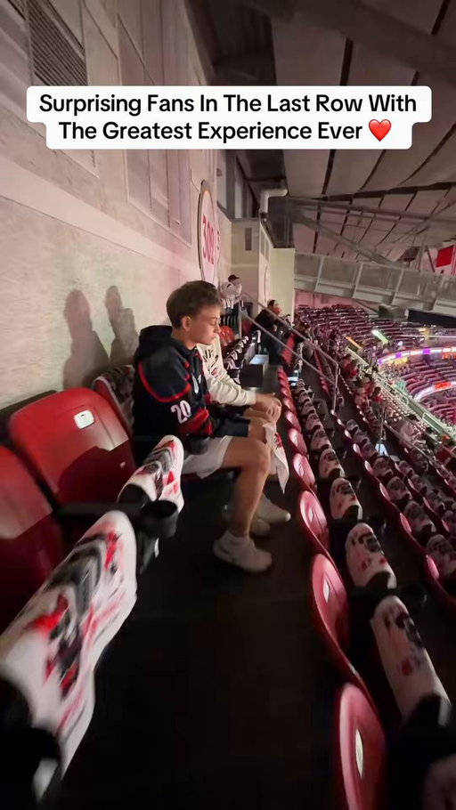 Got to surprise some fans sitting in the last row with a once in a lifetime experience! 🙌 