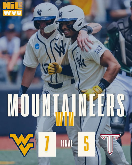 CUE COUNTRY ROADS!! THE MOUNTAINEERS WIN GAME ONE OF THE MCWS!! 🎶🌟⚾️

Support your favorite Mountaineers by shopping their locker rooms today!!

#NIL #HailWV #Mountaineers 