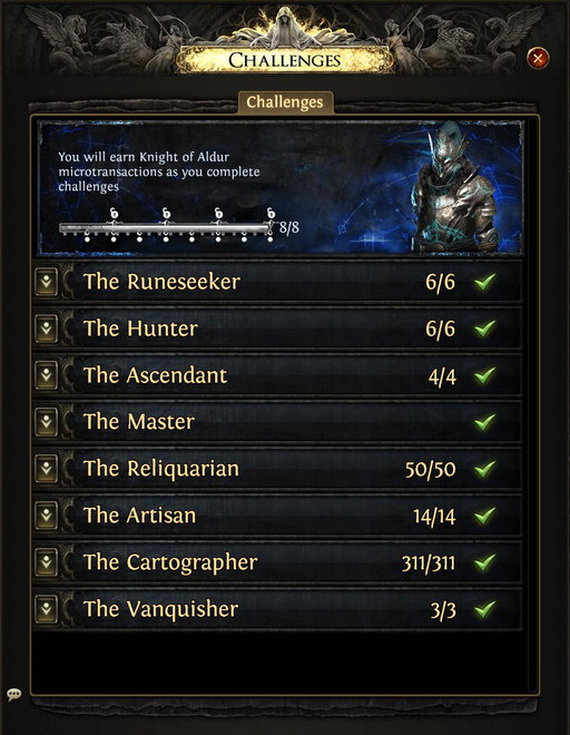 Just wrapped up all the challenges for Path of Exile 2! Looks pretty sweet and it wasn't too bad to complete either. 