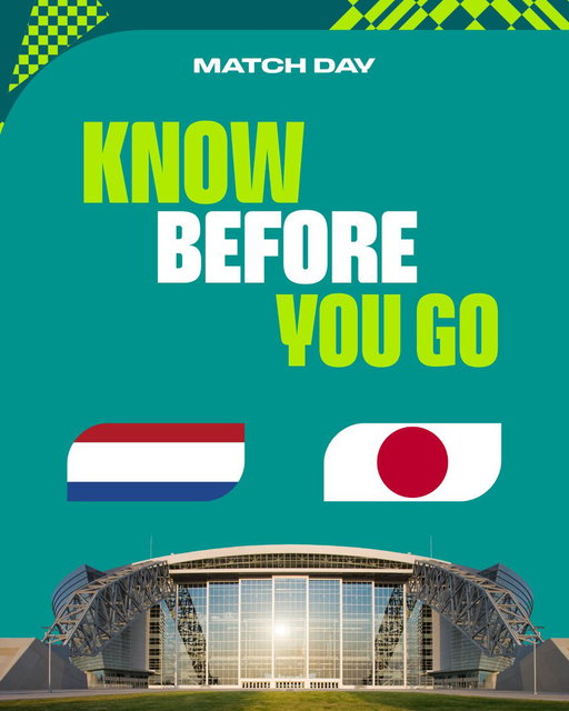 The @OnsOranje and @JFA will take the pitch at Dallas Stadium in Arlington at 3 PM, as FIFA World Cup 2026™ continues in North Texas. 

Visit the link in our bio for everything you need to know before match day... ⚽️🏟️

#WeAreDallas #Somos26 @FIFAWorldCup 