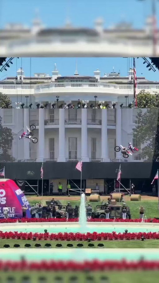 🚨Outside the White House right now 