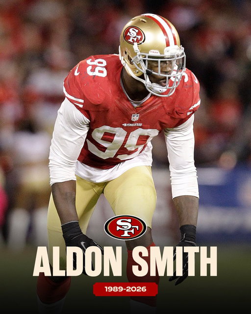 The 49ers mourn the passing of former LB Aldon Smith.

📰 https://t.co/gVxEEdWtLp 