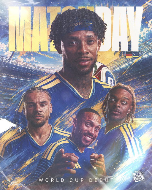 🇨🇼 Historical Matchday in Houston

Tonight we will play our first ever match at the @fifaworldcup. The smallest country ever to achieve that. This one is for you Curaçao…💙

#TheBlueWave #Curaçao 