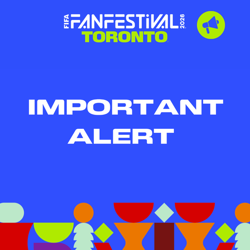 Due to severe weather, the start of today’s FIFA Fan Festival will be delayed until 3 p.m. 
 
We must prioritize safety.

Please keep an eye on this channel for any further updates. 
