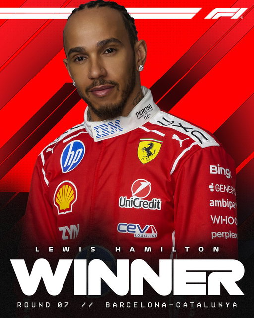 HE’S DONE IT!!! 🤩

LEWIS HAMILTON WINS THE BARCELONA-CATALUNYA GRAND PRIX!!! 🏆🎉

#F1 #BarcelonaGP 