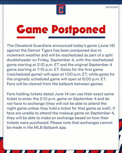 Today's game has been postponed.

#GuardsBall 