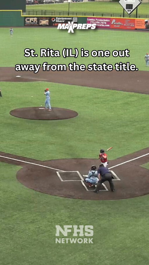 Saturday's Illinois Class 3A baseball championship had one of the most bizarre endings you'll ever see. 👀⚾

(🎥 @NFHSNetwork ) 
