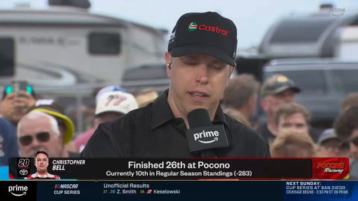 Brad Keselowski breaks down the No. 20's fuel strategy in the final stage at Pocono #NASCARonPrime 