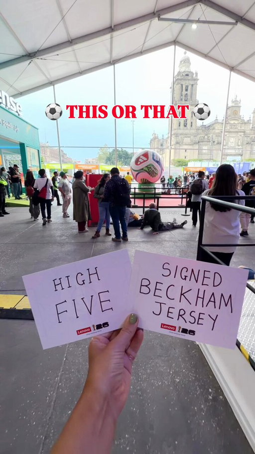 Two cards. One choice to win a signed David Beckham jersey. 