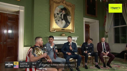 Justin Gaethje could handle the deep water 🫡

[ #UFCWhiteHouse | LIVE on @paramountplus ] 