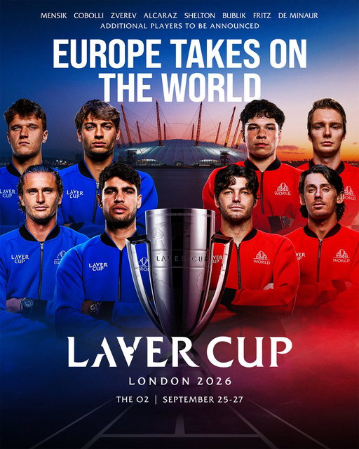Four by four 🎾

The newest additions have arrived for Laver Cup London. Flavio Cobolli and Jakub Mensik return for Team Europe, while Alexander Bublik will join Team World for his Laver Cup debut. 

#LaverCup #TennisUnrivaled 