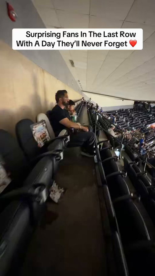 Got to surprise these fans sitting in the last row of the NBA finals with a day they’ll never forget! 🙌 