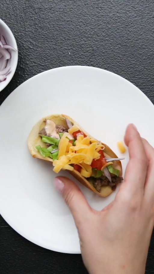Settle the age old dinner question of burgers or tacos with... both! 
