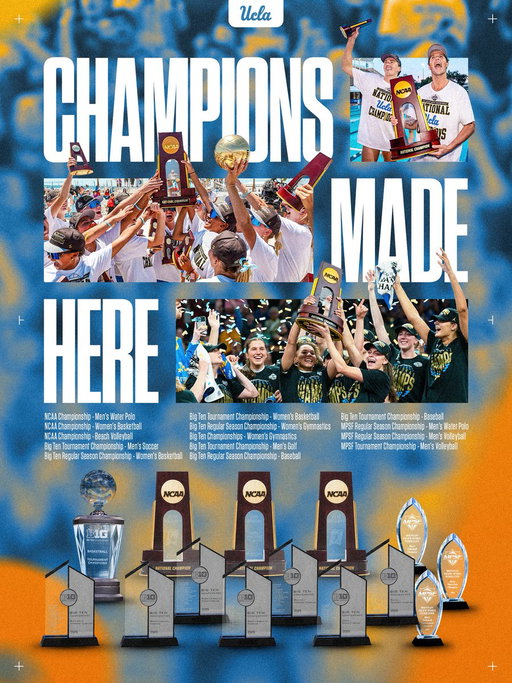 What a year for the Bruins! 🏆 

No. 1 in @NCAA and @bigten championships this year! 🙌 