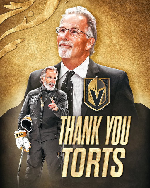 Vegas Golden Knights General Manager Kelly McCrimmon has announced John Tortorella will not return to the team's coaching staff following the 2025-26 season.

Press release ➡️ https://t.co/KRK6lB8ZZQ 
