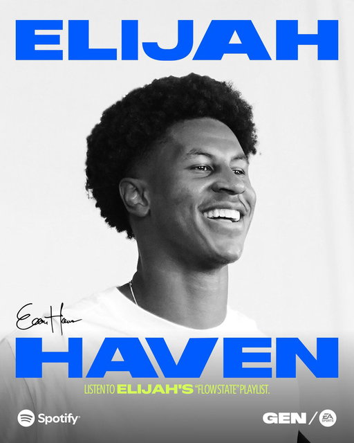 🏈🎧 Before the lights. Before the pressure. Before kickoff.

Hear the music that fuels  @elijahhaven05 on and off the field.

Listen exclusively on @Spotify: https://t.co/EXDq180Qmh #GenEASPORTS #NowPlaying 
