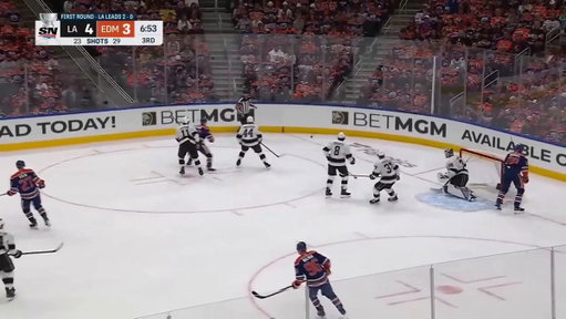 This was the beginning of the end for Jim Hiller in LA

Up 2-0 in the series vs the Oilers, bad challenge that turns a 4-3 lead into a 5-4 deficit in 10 seconds.

The series was over after this call 