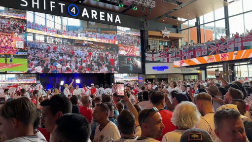 England fans have taken over Texas Live! 