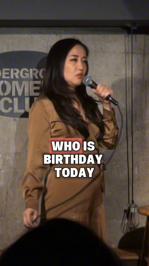 There was a birthday girl in the audience, and I thought this joke was perfect😆

#standupcomedy #familycomedy #japaneseculture #comedian #yumiverse 