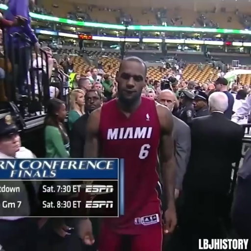 A Celtics fan poured a beer on LeBron after Game 6 of the 2012 ECF.

It was a wrap after that.  