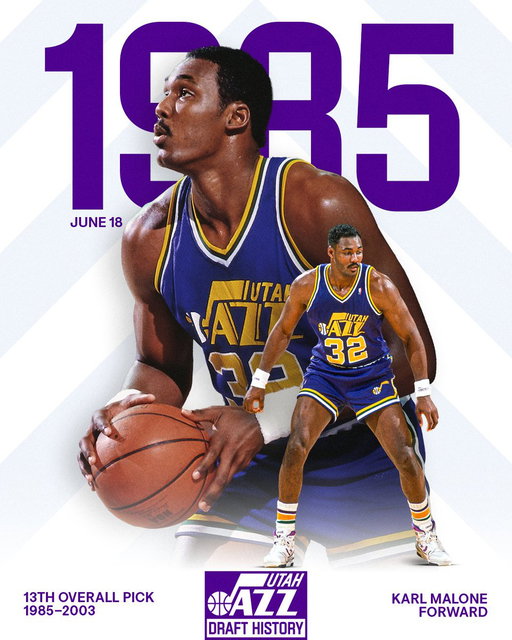 On this date we drafted Karl Malone 📬

#TakeNote 