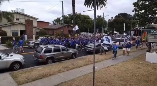 🚨JUST IN: Bosnia fans in Los Angeles are heading to the stadium for their match vs Switzerland 