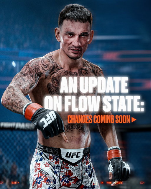 We're making changes to the player experience for Flow State, including an option to turn off visual and audio effects in a future update.

Learn more about updates to #UFC6 based on your feedback here ➡️  https://t.co/YPKXkO6smt 