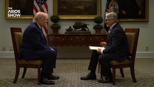 📺 TRUMP EXCLUSIVE — on a new episode of THE AXIOS SHOW, @MarcACaputo catches President Trump fresh off his G7 France trip and the signing of the preliminary Iran peace deal.

They talk:
• Trump's favorite leaders
• Limitless power
• Harsh words for Israel
• Plans for Cuba 
