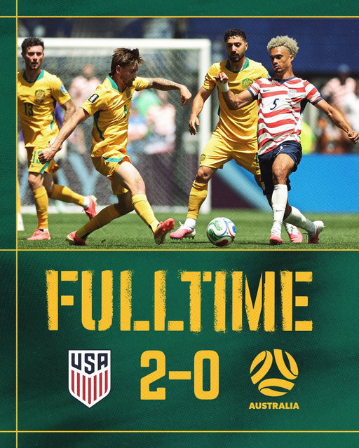 Defeat in Seattle.

#Socceroos #FIFAWorldCup 