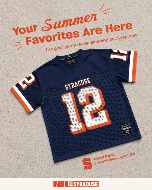 School’s Out ➡️ New Summer Wardrobe 😎🛍️

Use code FATHERS26 through June 21 to get BOGO 50% off all products! Stock up on your favorite Syracuse athlete merch before the deal is gone. 