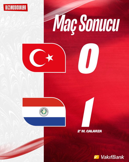 Maç sona erdi. 

#BizimÇocuklar | #TURPAR | #FIFAWorldCup | #TürkÖndeTürkİleri 