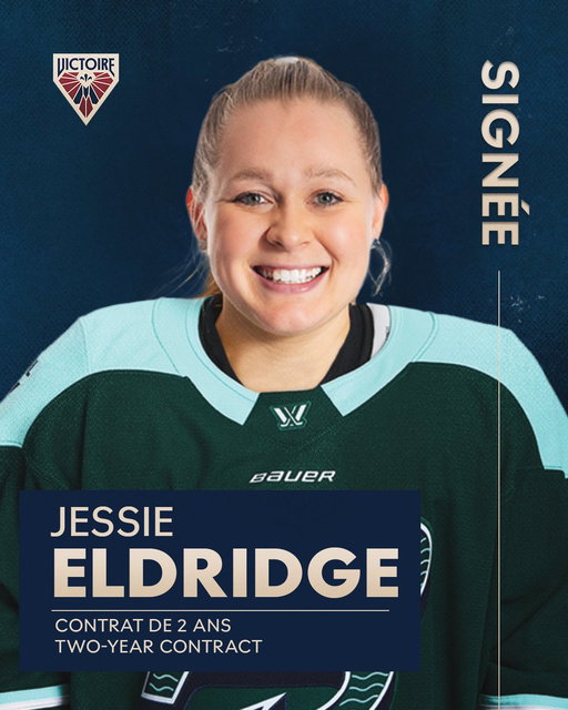 JESSIE S’AMÈNE À MONTRÉAL!

La Victoire de Montréal s’entend avec l’attaquante Jessie Eldridge pour un contrat standard de deux ans.

WELCOME TO MONTRÉAL, JESSIE!

The Montréal Victoire have signed forward Jessie Eldridge to a two-year Standard Player Agreement.

📰 FR: https://bit.ly/4aZmI5y
📰 EN: https://bit.ly/4w5rw1G