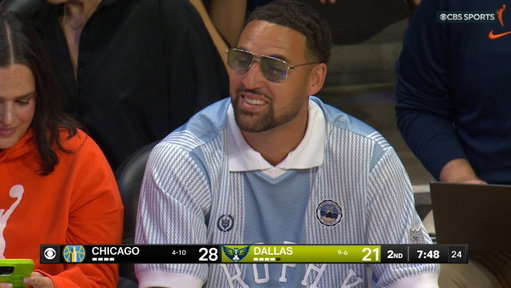 Klay Thompson in the house 🙌

The 4x @NBA Champion and member of the @dallasmavs is out showing his support for the @DallasWings!

#WNBASeason30 | WNBA Pride presented by @Coach 