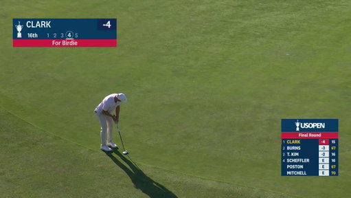 WYNDHAM CLARK! HUGE!

An unlikely birdie after his tee shot found the fescue. 