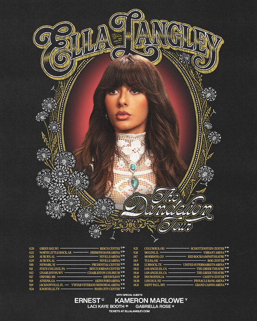 So excited to announce the second leg of The Dandelion Tour… 🌼♥️

Sign up now at https://t.co/Mz4dVUn3uG for early access to tickets. Presale begins Thursday, June 25.
General on sale Friday, June 26 at 10AM local. 
