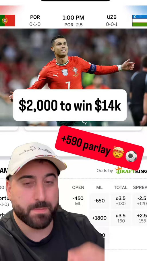 +590 parlay 🙏⚽️

1. Cristiano Ronaldo O3.5 shots (on 🥅)
2. Portugal -1.5 🇵🇹 

How hard could it be? 

❤️ for Goodluck 

Tail on Novig w code MATTY ($50 free) 