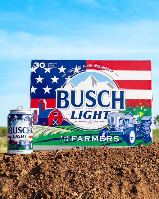 Red, white, and Busch Light 🍻 BUSCH LIGHT FARMING CANS ARE BACK!

THIS ONE’S #FORTHEFARMERS 🍻🇺🇸  Available now for a limited time only. 
