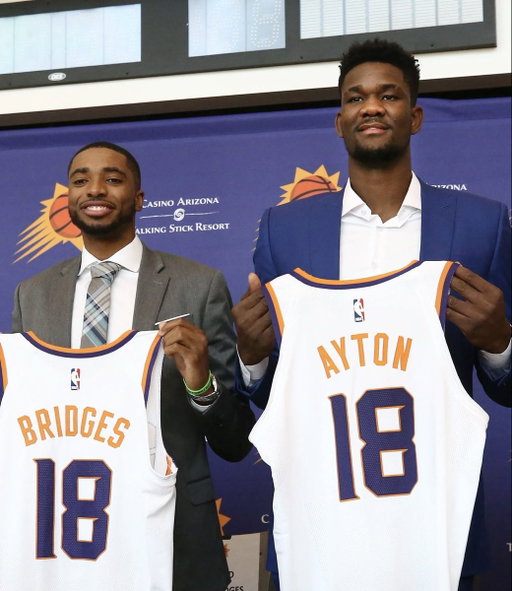 Suns 1st round draft picks since 2018:

2018- Deandre Ayton, Mikal Bridges (via 76ers)
2019- Cam Johnson (via TWolves)
‘20- Jalen Smith
‘21- Traded Day’ron Sharpe rights
‘22 &amp; ‘23- None
‘24- Ryan Dunn (via Nuggets)
‘25- Khaman Maluach (via Rockets)

4 of 7 via trades…👀👀 
